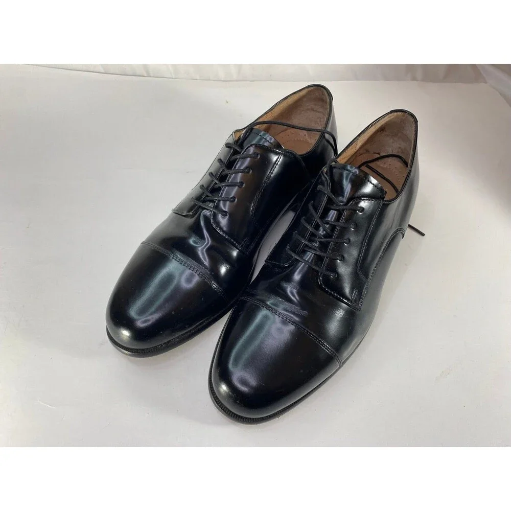 Bostonian Classics Black Cap Toe Oxford Dress Shoes 9M Original Box USA